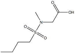 [(butylsulfonyl)(methyl)amino]acetic acid Structure