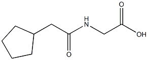 [(cyclopentylacetyl)amino]acetic acid Struktur