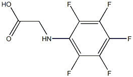 [(pentafluorophenyl)amino]acetic acid 化学構造式