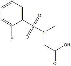  [[(2-fluorophenyl)sulfonyl](methyl)amino]acetic acid