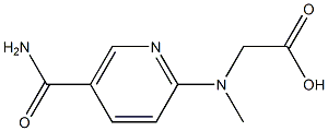 [[5-(aminocarbonyl)pyridin-2-yl](methyl)amino]acetic acid Structure