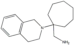 [1-(1,2,3,4-tetrahydroisoquinolin-2-yl)cycloheptyl]methanamine 结构式