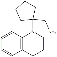 [1-(1,2,3,4-tetrahydroquinolin-1-yl)cyclopentyl]methanamine Struktur