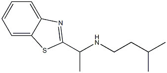 [1-(1,3-benzothiazol-2-yl)ethyl](3-methylbutyl)amine Structure