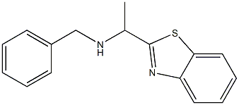 [1-(1,3-benzothiazol-2-yl)ethyl](benzyl)amine,,结构式