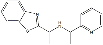 [1-(1,3-benzothiazol-2-yl)ethyl][1-(pyridin-2-yl)ethyl]amine Structure