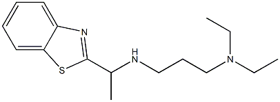 [1-(1,3-benzothiazol-2-yl)ethyl][3-(diethylamino)propyl]amine Structure