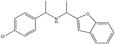 [1-(1-benzofuran-2-yl)ethyl][1-(4-chlorophenyl)ethyl]amine Struktur