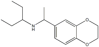 [1-(2,3-dihydro-1,4-benzodioxin-6-yl)ethyl](pentan-3-yl)amine Structure