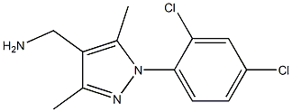 [1-(2,4-dichlorophenyl)-3,5-dimethyl-1H-pyrazol-4-yl]methylamine Structure