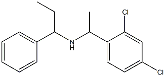 [1-(2,4-dichlorophenyl)ethyl](1-phenylpropyl)amine Struktur