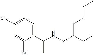 [1-(2,4-dichlorophenyl)ethyl](2-ethylhexyl)amine,,结构式