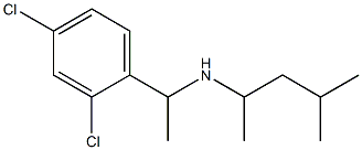 [1-(2,4-dichlorophenyl)ethyl](4-methylpentan-2-yl)amine Structure
