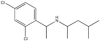 [1-(2,4-dichlorophenyl)ethyl](4-methylpentan-2-yl)amine Struktur