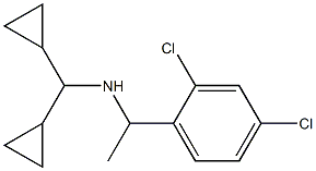 [1-(2,4-dichlorophenyl)ethyl](dicyclopropylmethyl)amine 结构式