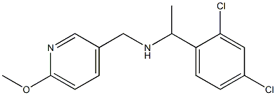 [1-(2,4-dichlorophenyl)ethyl][(6-methoxypyridin-3-yl)methyl]amine 化学構造式