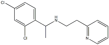 [1-(2,4-dichlorophenyl)ethyl][2-(pyridin-2-yl)ethyl]amine,,结构式
