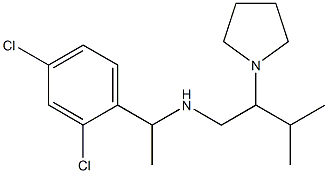 [1-(2,4-dichlorophenyl)ethyl][3-methyl-2-(pyrrolidin-1-yl)butyl]amine Structure