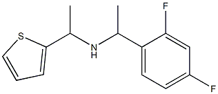 [1-(2,4-difluorophenyl)ethyl][1-(thiophen-2-yl)ethyl]amine Structure
