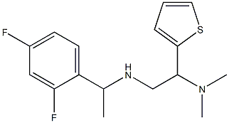[1-(2,4-difluorophenyl)ethyl][2-(dimethylamino)-2-(thiophen-2-yl)ethyl]amine|
