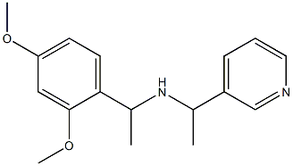 [1-(2,4-dimethoxyphenyl)ethyl][1-(pyridin-3-yl)ethyl]amine 化学構造式