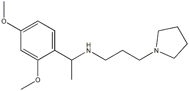 [1-(2,4-dimethoxyphenyl)ethyl][3-(pyrrolidin-1-yl)propyl]amine Structure