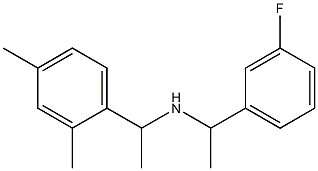 [1-(2,4-dimethylphenyl)ethyl][1-(3-fluorophenyl)ethyl]amine 化学構造式