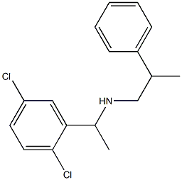 [1-(2,5-dichlorophenyl)ethyl](2-phenylpropyl)amine 结构式