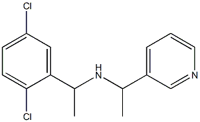 [1-(2,5-dichlorophenyl)ethyl][1-(pyridin-3-yl)ethyl]amine,,结构式