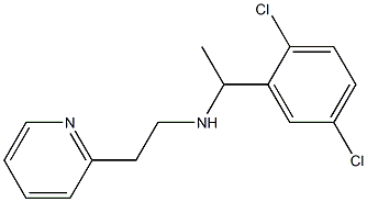 [1-(2,5-dichlorophenyl)ethyl][2-(pyridin-2-yl)ethyl]amine Struktur