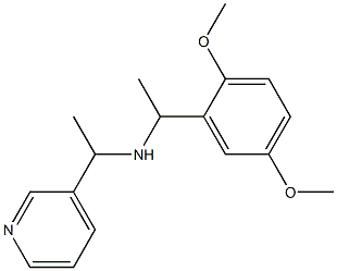 [1-(2,5-dimethoxyphenyl)ethyl][1-(pyridin-3-yl)ethyl]amine Struktur