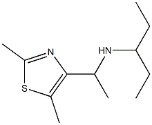 [1-(2,5-dimethyl-1,3-thiazol-4-yl)ethyl](pentan-3-yl)amine Structure
