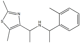 [1-(2,5-dimethyl-1,3-thiazol-4-yl)ethyl][1-(2-methylphenyl)ethyl]amine