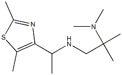 [1-(2,5-dimethyl-1,3-thiazol-4-yl)ethyl][2-(dimethylamino)-2-methylpropyl]amine 结构式