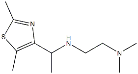 [1-(2,5-dimethyl-1,3-thiazol-4-yl)ethyl][2-(dimethylamino)ethyl]amine 化学構造式