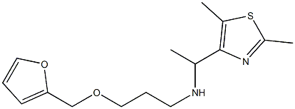 [1-(2,5-dimethyl-1,3-thiazol-4-yl)ethyl][3-(furan-2-ylmethoxy)propyl]amine