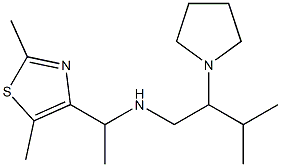 [1-(2,5-dimethyl-1,3-thiazol-4-yl)ethyl][3-methyl-2-(pyrrolidin-1-yl)butyl]amine Structure