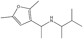 [1-(2,5-dimethylfuran-3-yl)ethyl](3-methylbutan-2-yl)amine,,结构式