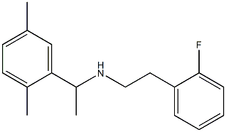 [1-(2,5-dimethylphenyl)ethyl][2-(2-fluorophenyl)ethyl]amine Struktur