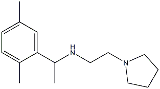 [1-(2,5-dimethylphenyl)ethyl][2-(pyrrolidin-1-yl)ethyl]amine 结构式