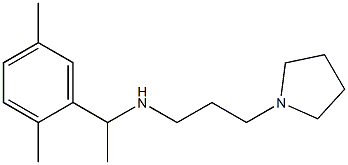 [1-(2,5-dimethylphenyl)ethyl][3-(pyrrolidin-1-yl)propyl]amine Struktur