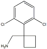 [1-(2,6-dichlorophenyl)cyclobutyl]methanamine,,结构式