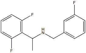 [1-(2,6-difluorophenyl)ethyl][(3-fluorophenyl)methyl]amine Structure