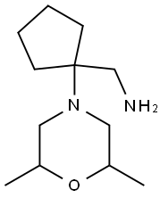 [1-(2,6-dimethylmorpholin-4-yl)cyclopentyl]methylamine 化学構造式