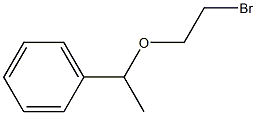 [1-(2-bromoethoxy)ethyl]benzene,,结构式