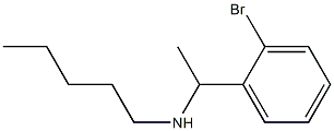 [1-(2-bromophenyl)ethyl](pentyl)amine Structure