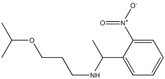 [1-(2-nitrophenyl)ethyl][3-(propan-2-yloxy)propyl]amine,,结构式