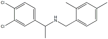 [1-(3,4-dichlorophenyl)ethyl][(2,4-dimethylphenyl)methyl]amine,,结构式