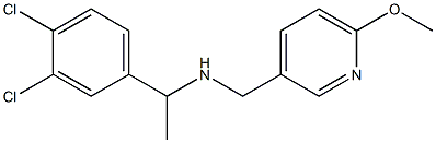 [1-(3,4-dichlorophenyl)ethyl][(6-methoxypyridin-3-yl)methyl]amine Structure