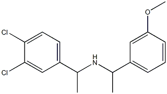 [1-(3,4-dichlorophenyl)ethyl][1-(3-methoxyphenyl)ethyl]amine Structure
